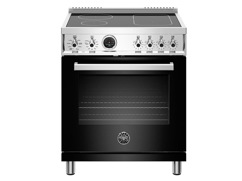 30 inch Induction Range, 4 Heating Zones, Electric Self-Clean Oven