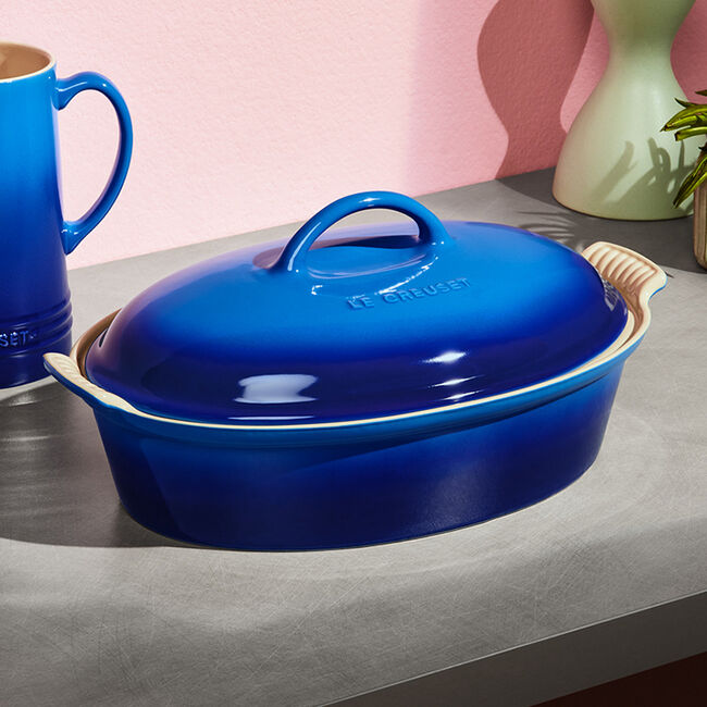 Le Creuset Covered Oval Casserole with Lid. hotsell